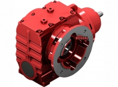 軸入法蘭孔出蝸輪蝸杆減速機SAF係列