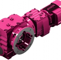 250W電機配SAF係列減速機用在木材剝皮機上