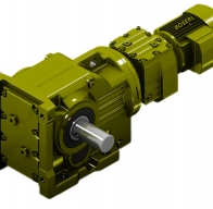 大型蘿卜清洗機用錐齒輪減速電機整機一體式匹配上5.5KW電機能夠達到42轉每分鍾嗎?